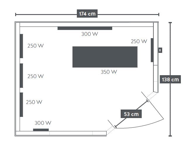 Infrarotkabine OPTIMAL für 2 Personen