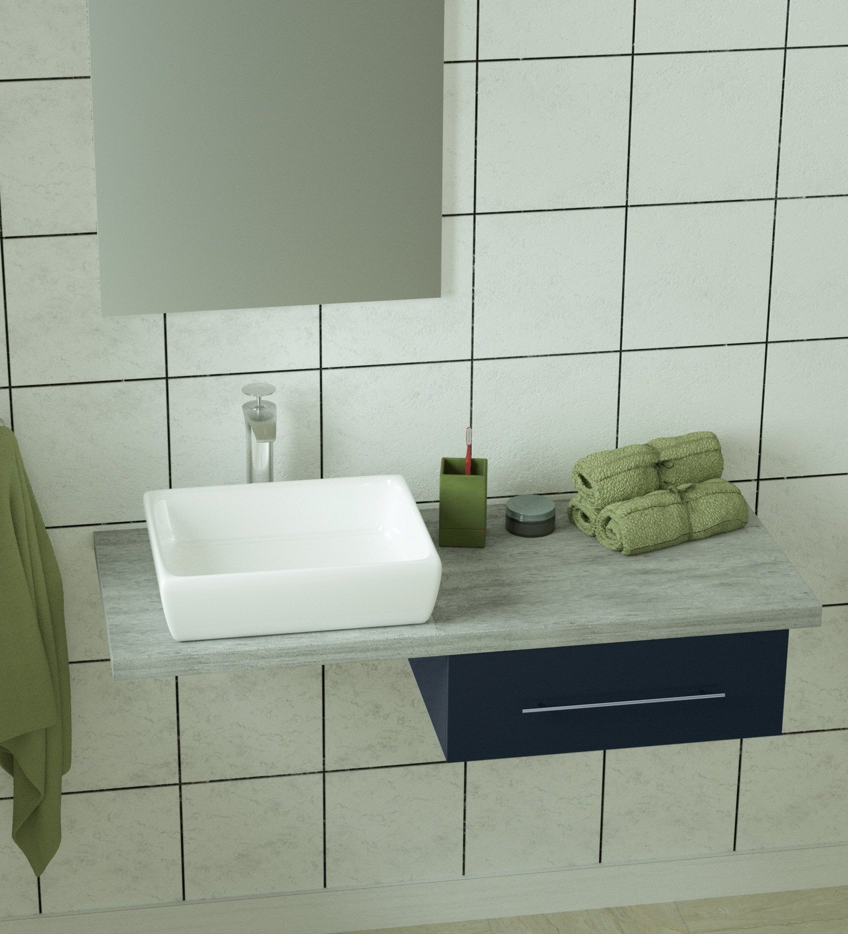 Conjunto de muebles de baño LIVE 110/120 antracita