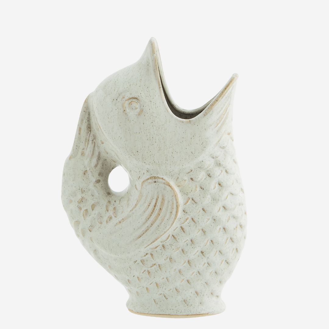 Stoneware fish vase