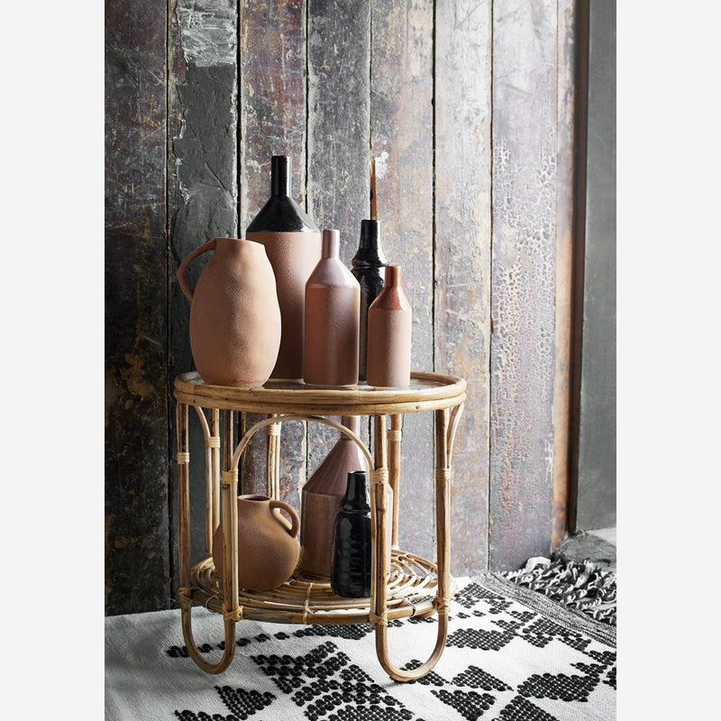Vase aus Steingut Dusty Rose
