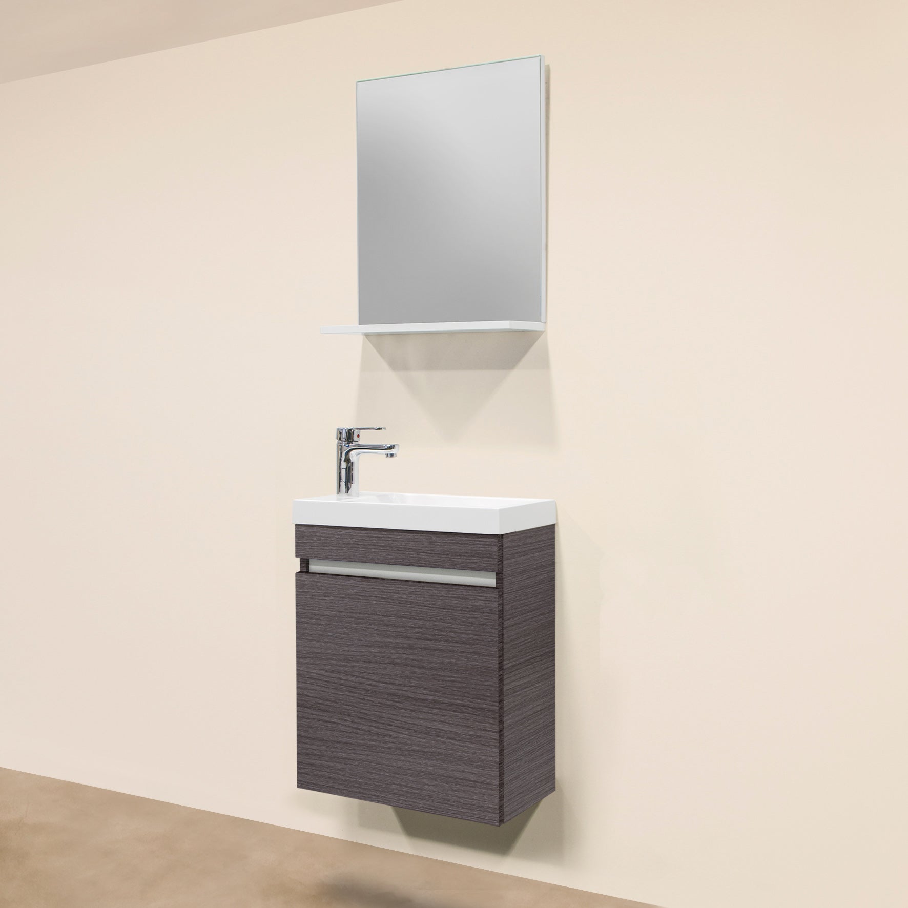 Conjunto mueble de baño NORA 48 ROBLE PLATA
