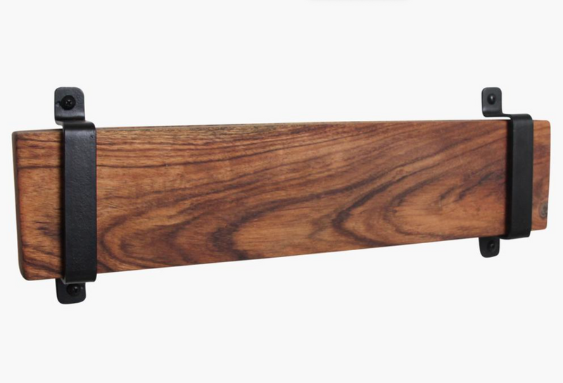 Acacia wood knife holder