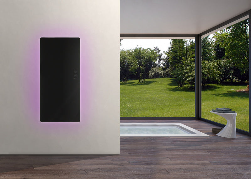 Elektrodesignheizkörper E-Rom 100 x 50 cm schwarz