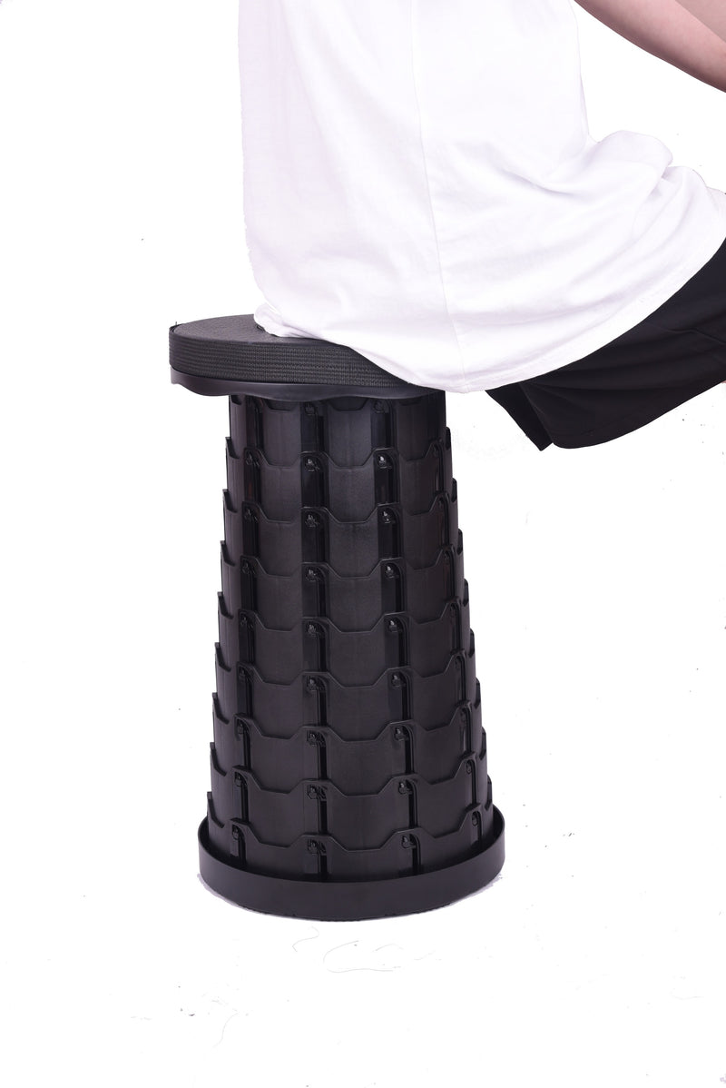 Portable telescopic stool with shoulder strap in 3 different colors