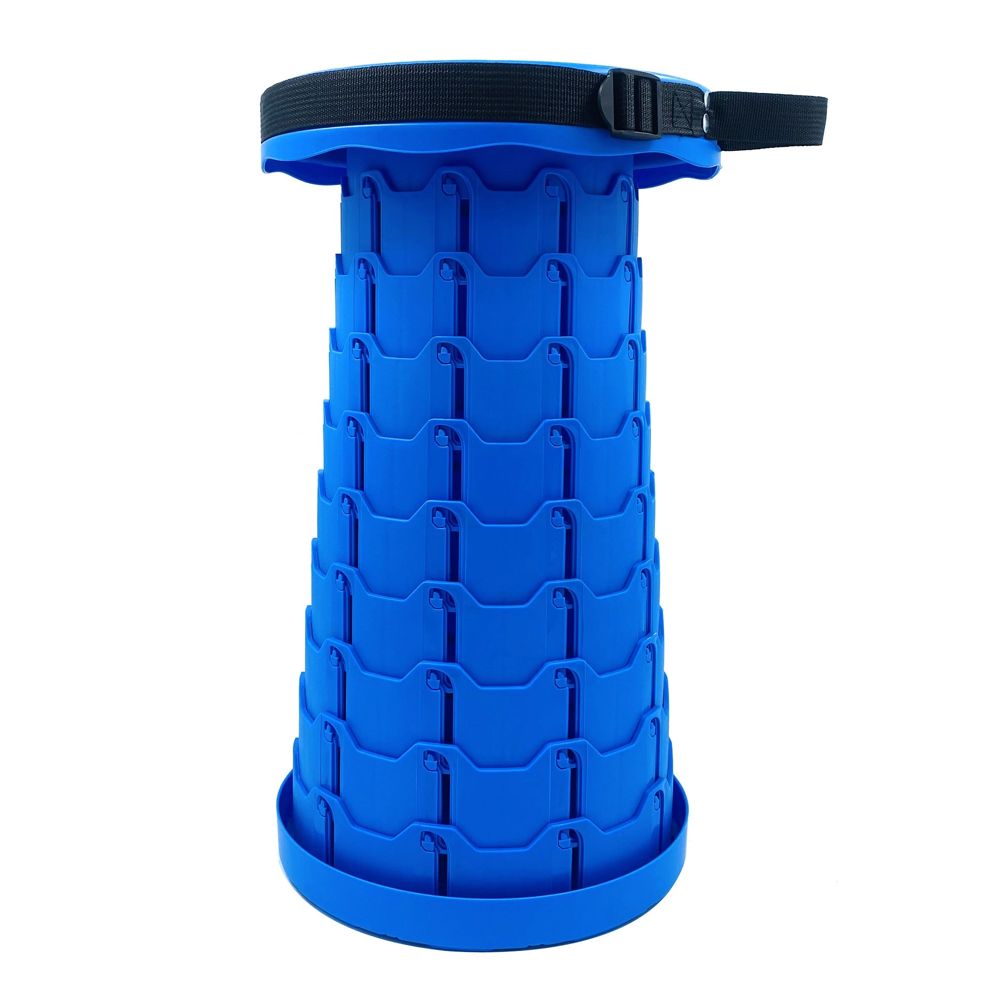 Portable telescopic stool with shoulder strap in 3 different colors