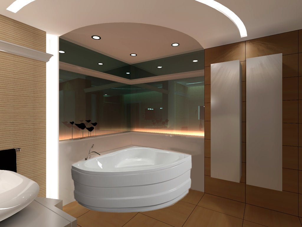 Corner bath MENORCA 140x140x45 cm