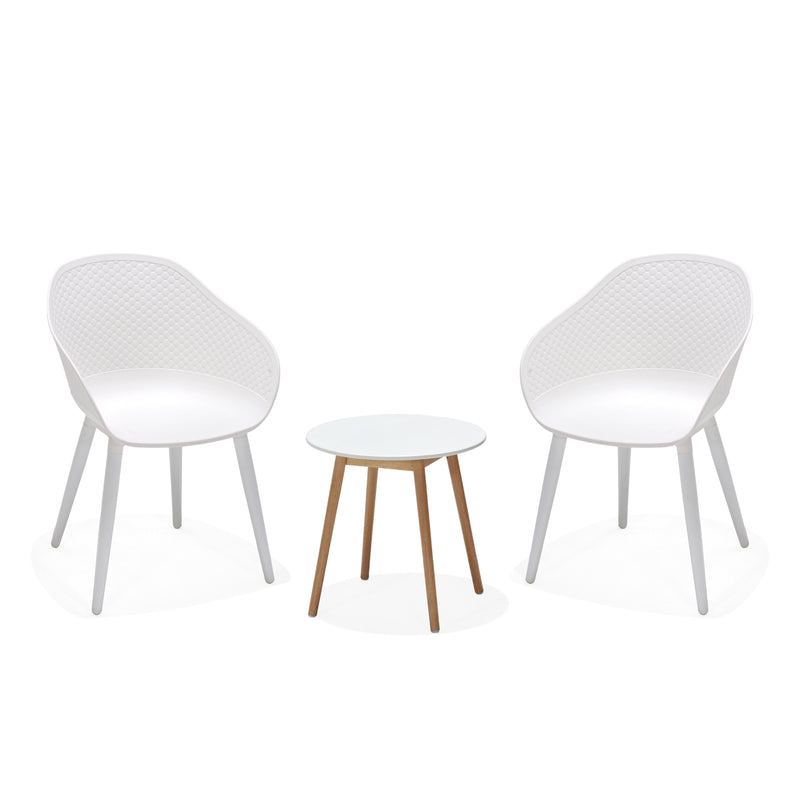 Plastic shell chair white