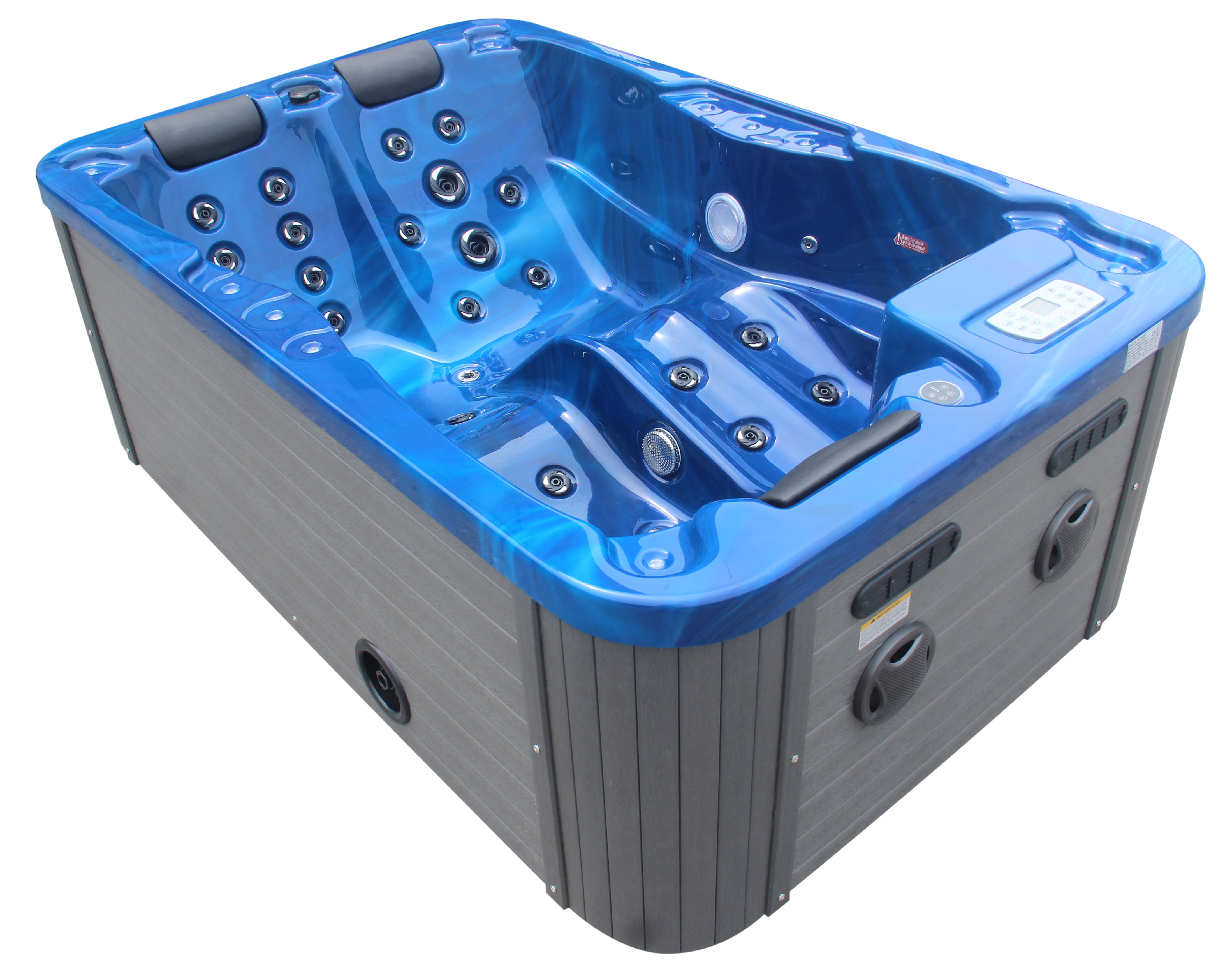 Outdoor whirlpool Modena Blue including cover - 205 x 130 x 70 cm