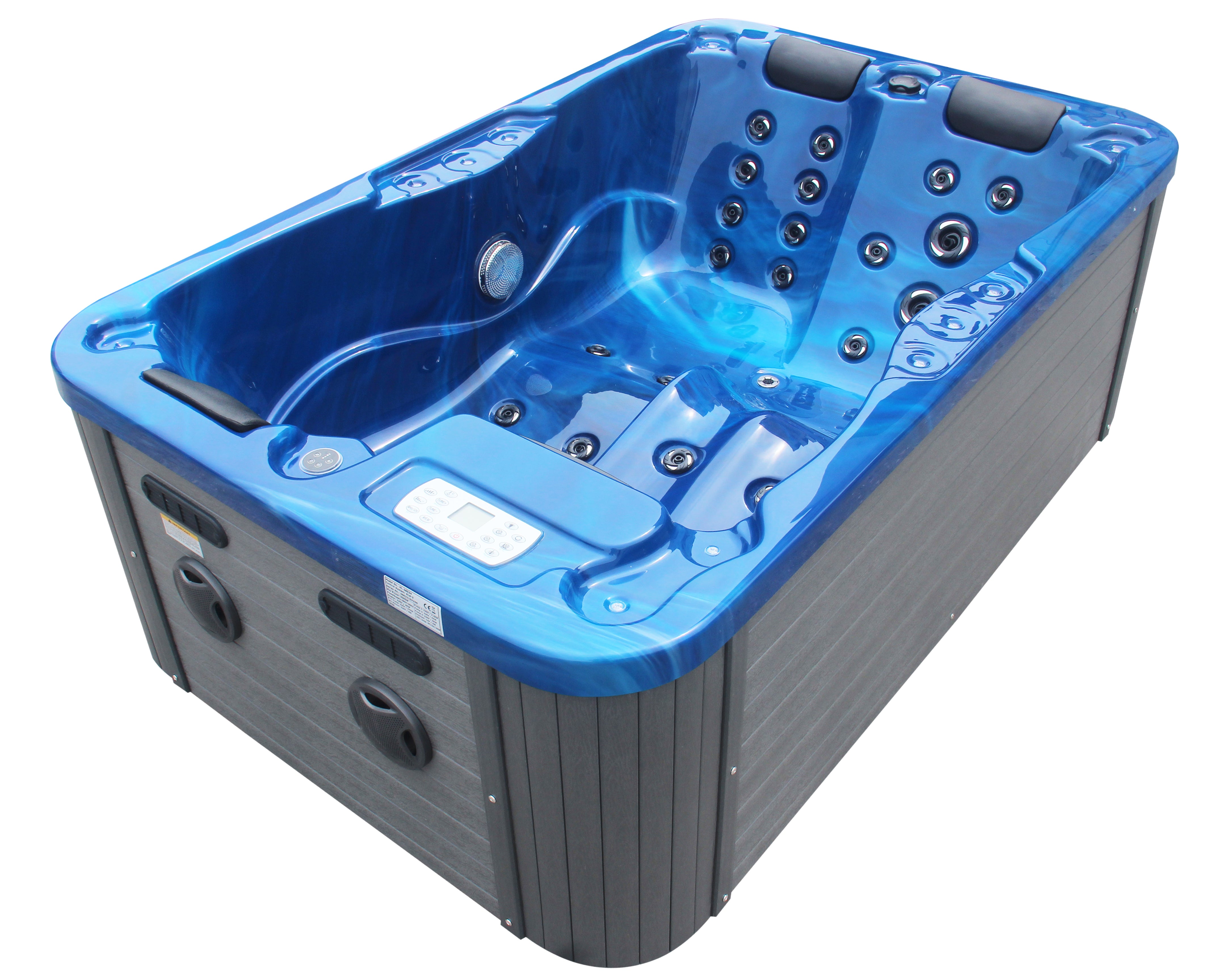 Outdoor whirlpool Modena Blue including cover - 205 x 130 x 70 cm