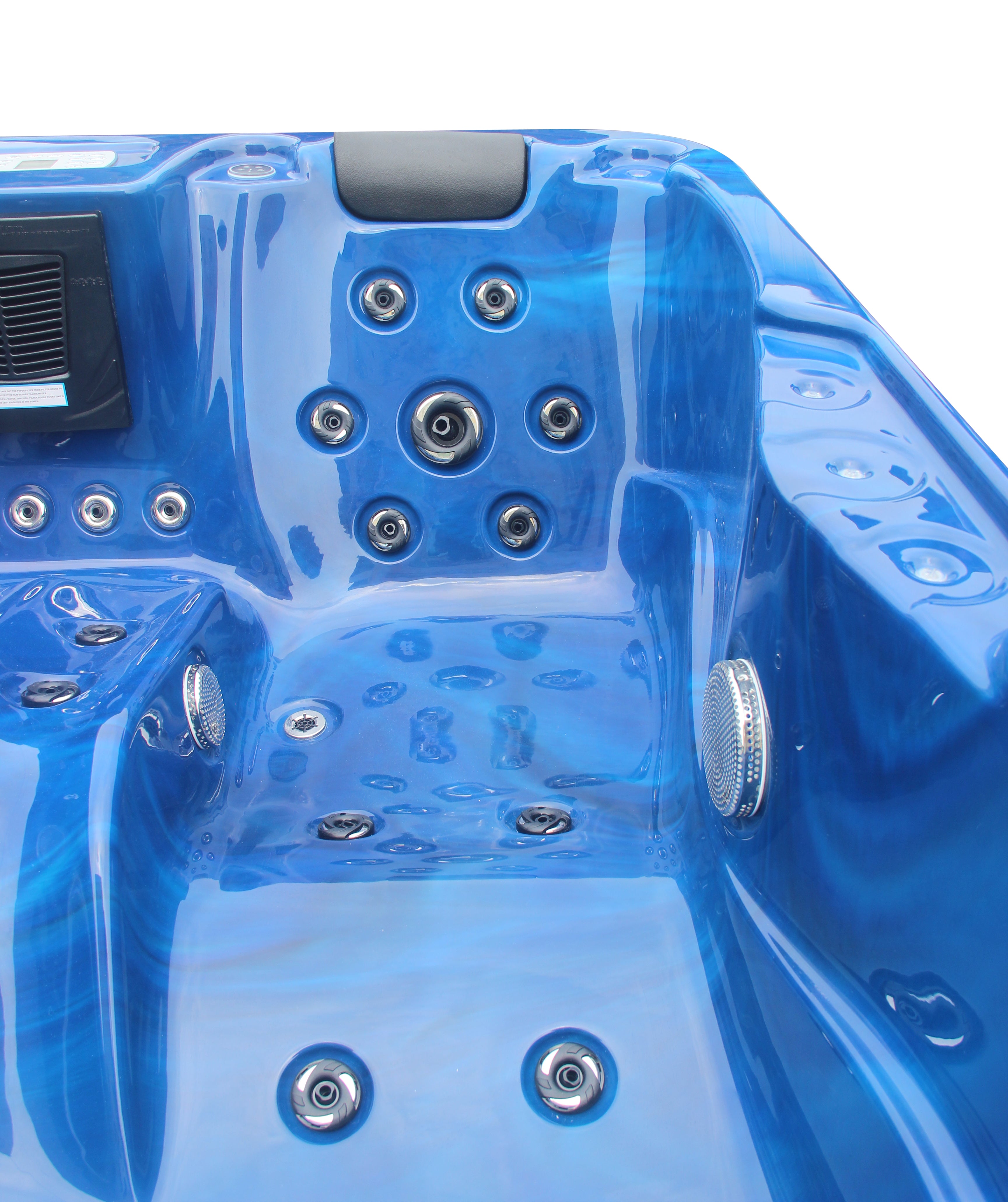 Outdoor whirlpool Modena Blue including cover - 205 x 130 x 70 cm
