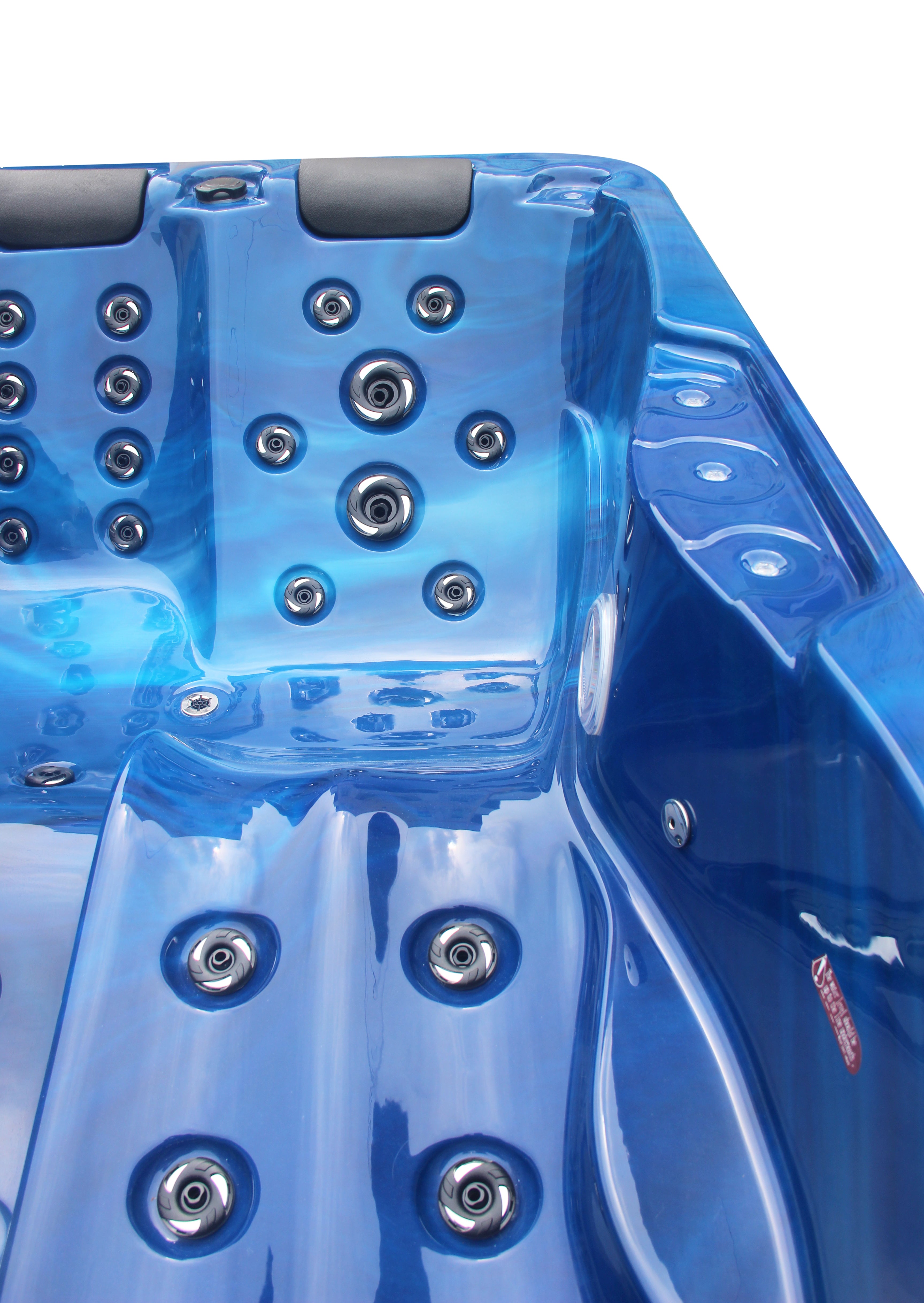 Outdoor whirlpool Modena Blue including cover - 205 x 130 x 70 cm