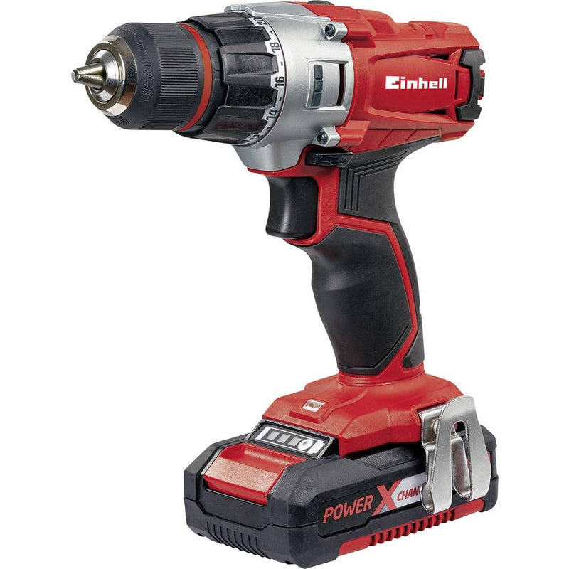 Cordless drill set Einhell TE-CD 18/2 Li Kit incl. battery