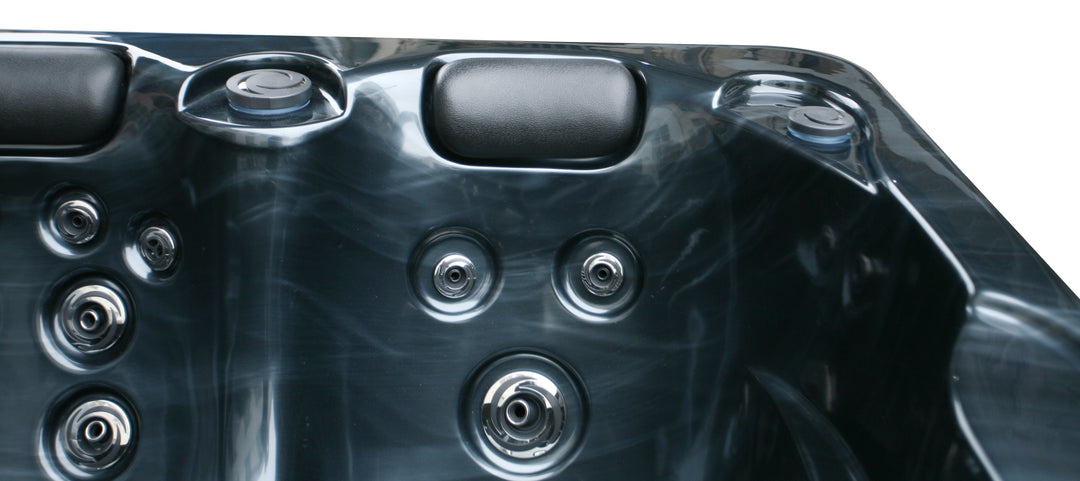 Outdoorwhirlpool FIJI Pearl Shadow Grau inkl. Abdeckung - 210 x 160 x 80 cm